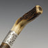 Around 1895 British Antique Men's Walking Stick Antler Clutch Handle Twist Shaft 85cm